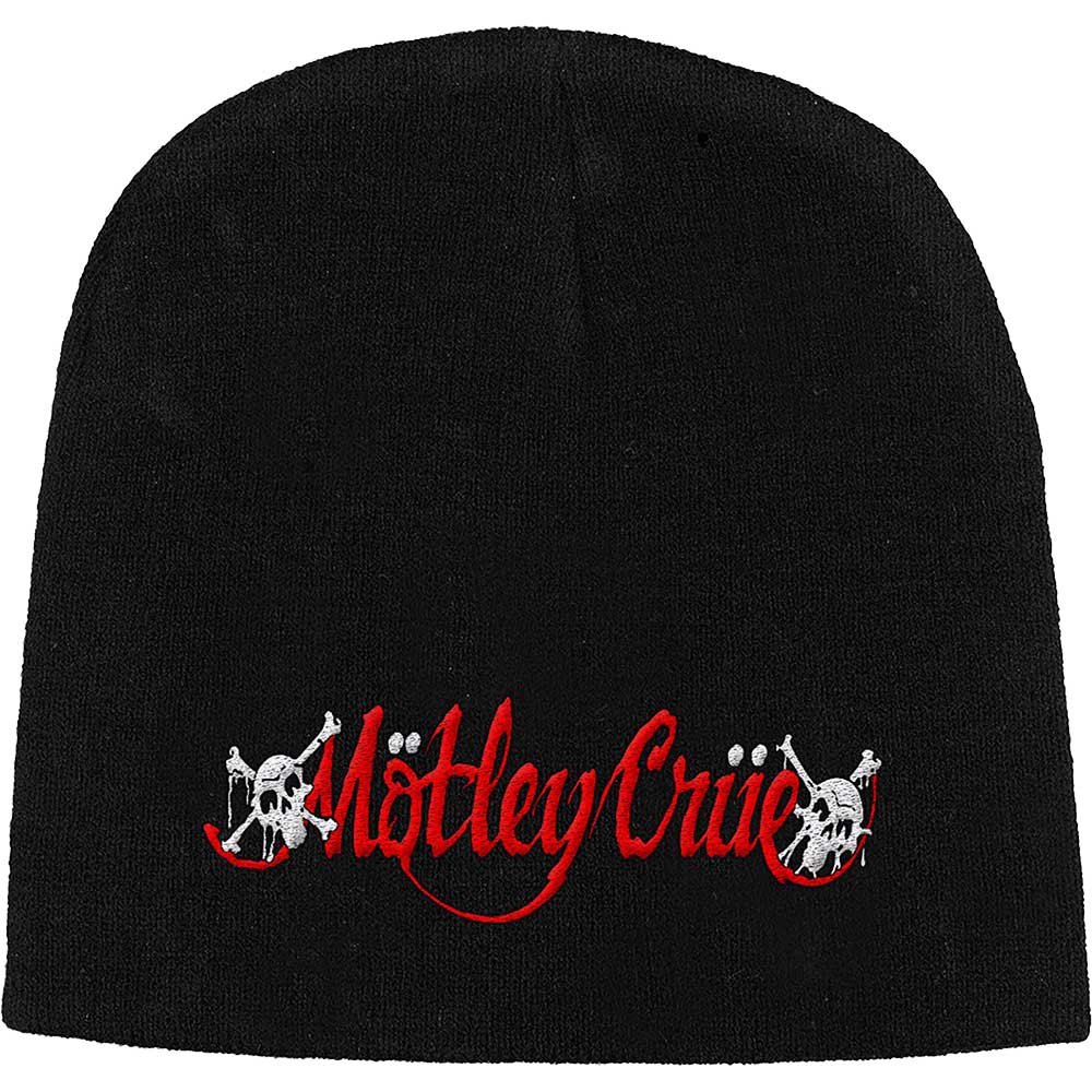 Motley Crue Dr Feelgood Logo Beanie Hat Black