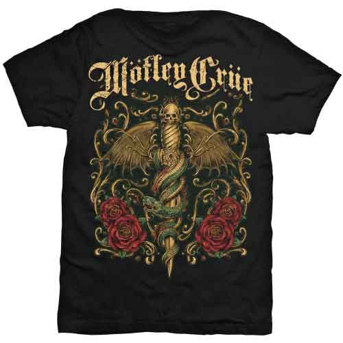 Motley Crue Exquisite Dagger Mens T Shirt