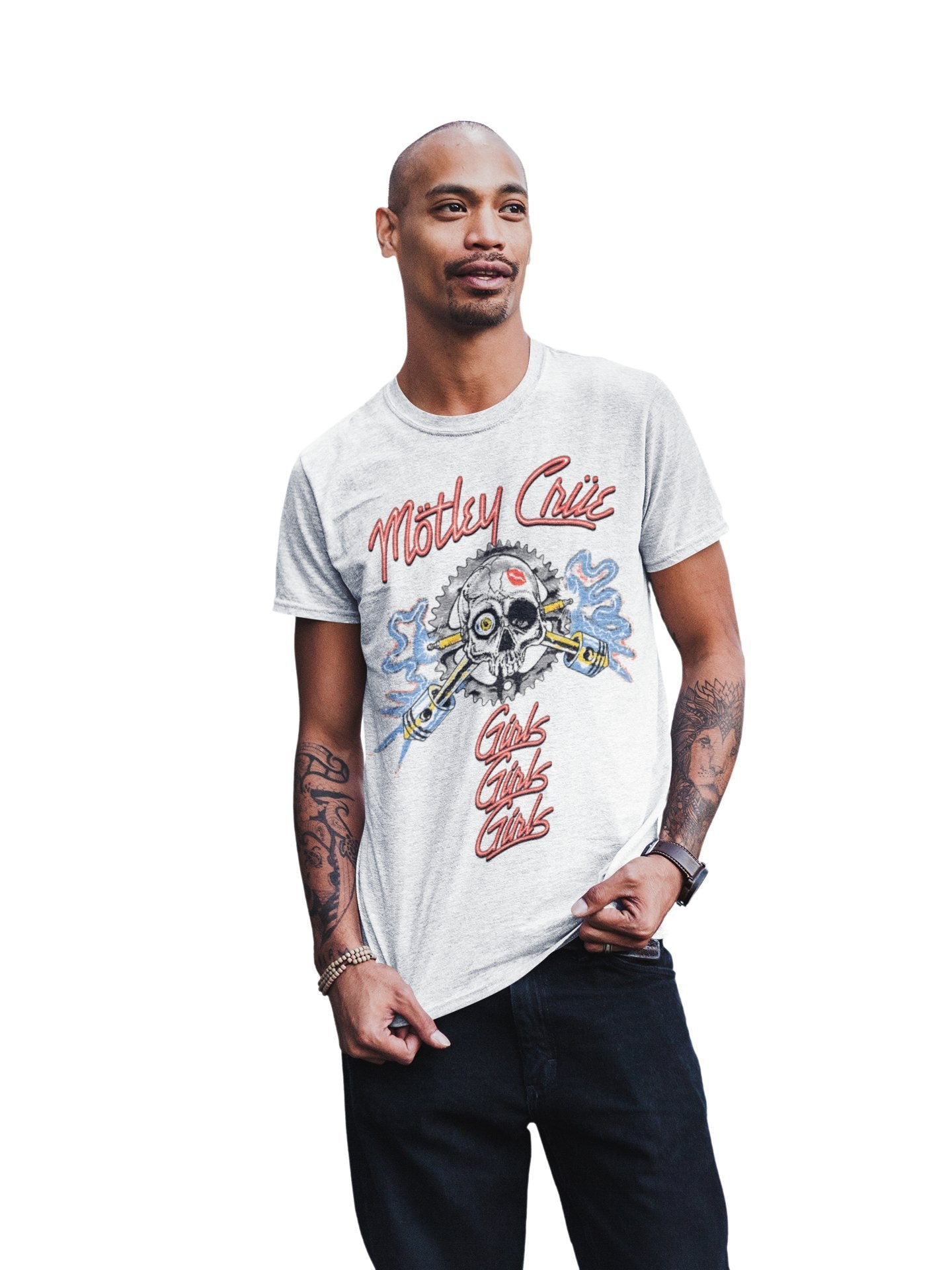 Motley Crue - Girl's Skull Jumbo Print T Shirt