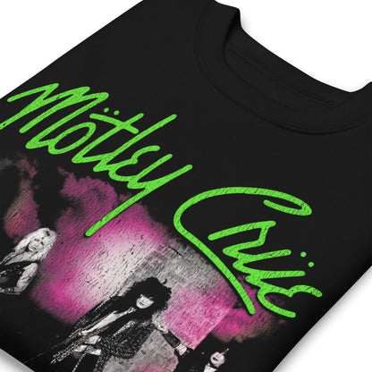 Motley Crue - Green Girls Jumbo Print Crewneck Sweatshirt