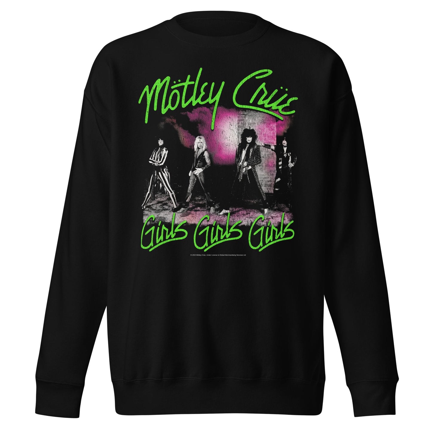 Motley Crue - Green Girls Jumbo Print Sweatshirt