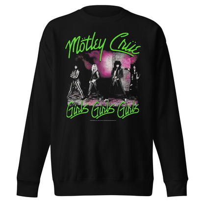 Motley Crue - Green Girls Jumbo Print Sweatshirt