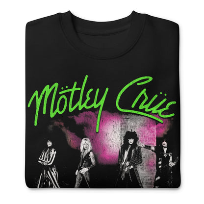 Motley Crue - Green Girls Jumbo Print Crewneck Sweatshirt