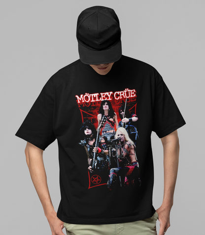 Motley Crue - Live Jumbo Print T Shirt
