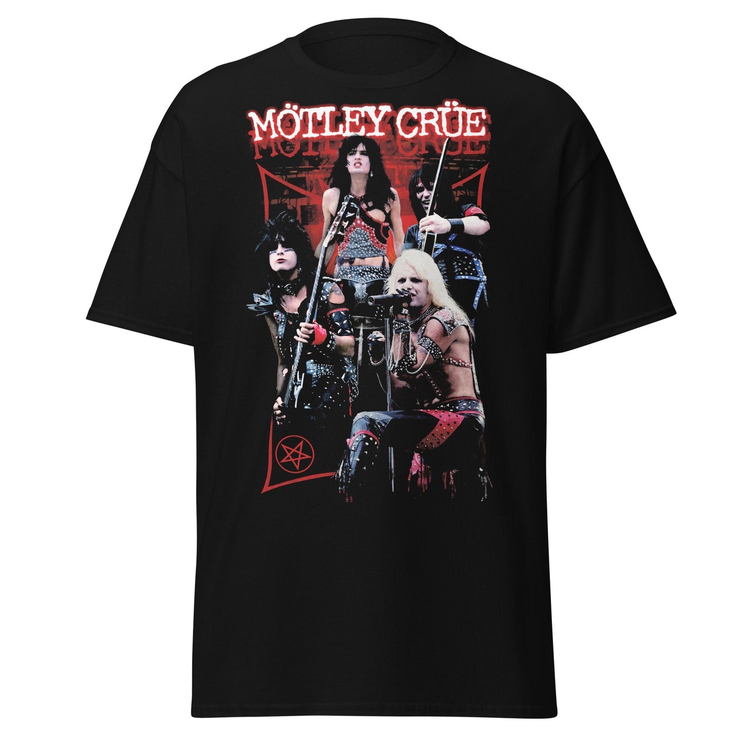 Motley Crue - Live Jumbo Print T Shirt