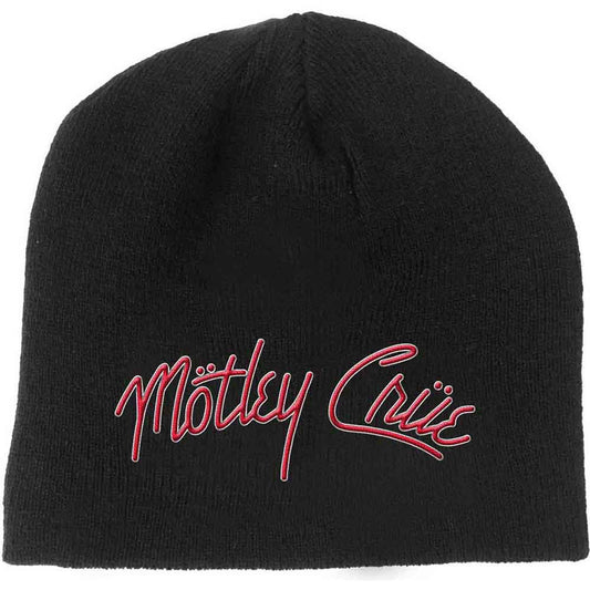 Motley Crue Logo Beanie Hat Black