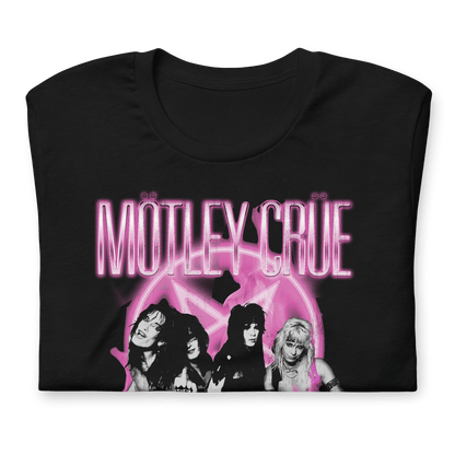 Motley Crue - Neon Pink T Shirt