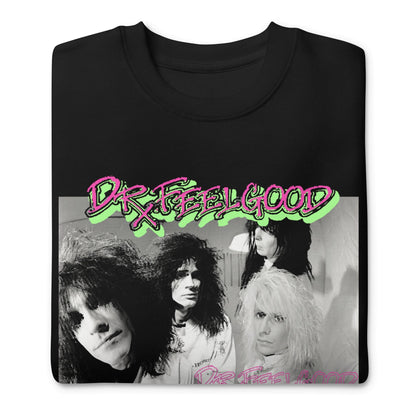 Motley Crue - Neon Trip Dr. Feelgood Jumbo Print Crewneck Sweatshirt
