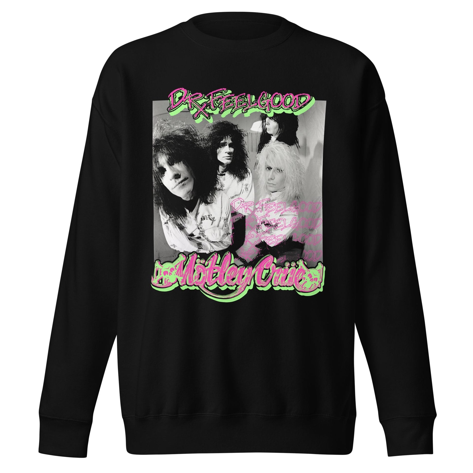 Motley Crue - Neon Trip Dr. Feelgood Jumbo Print Sweatshirt