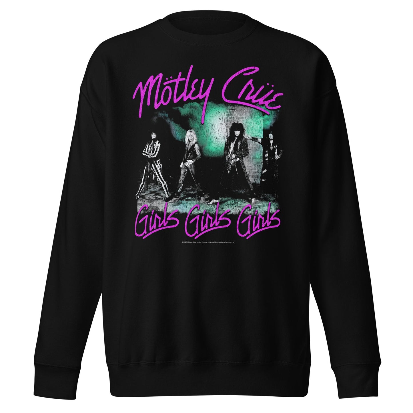 Motley Crue - Pink Girls Jumbo Print Sweatshirt