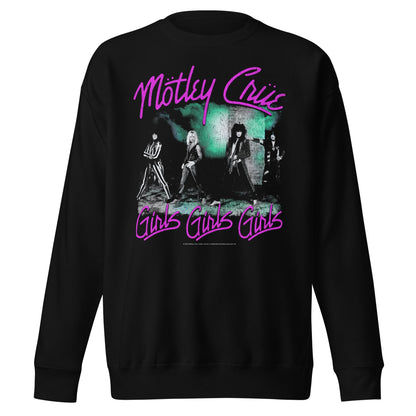 Motley Crue - Pink Girls Jumbo Print Sweatshirt