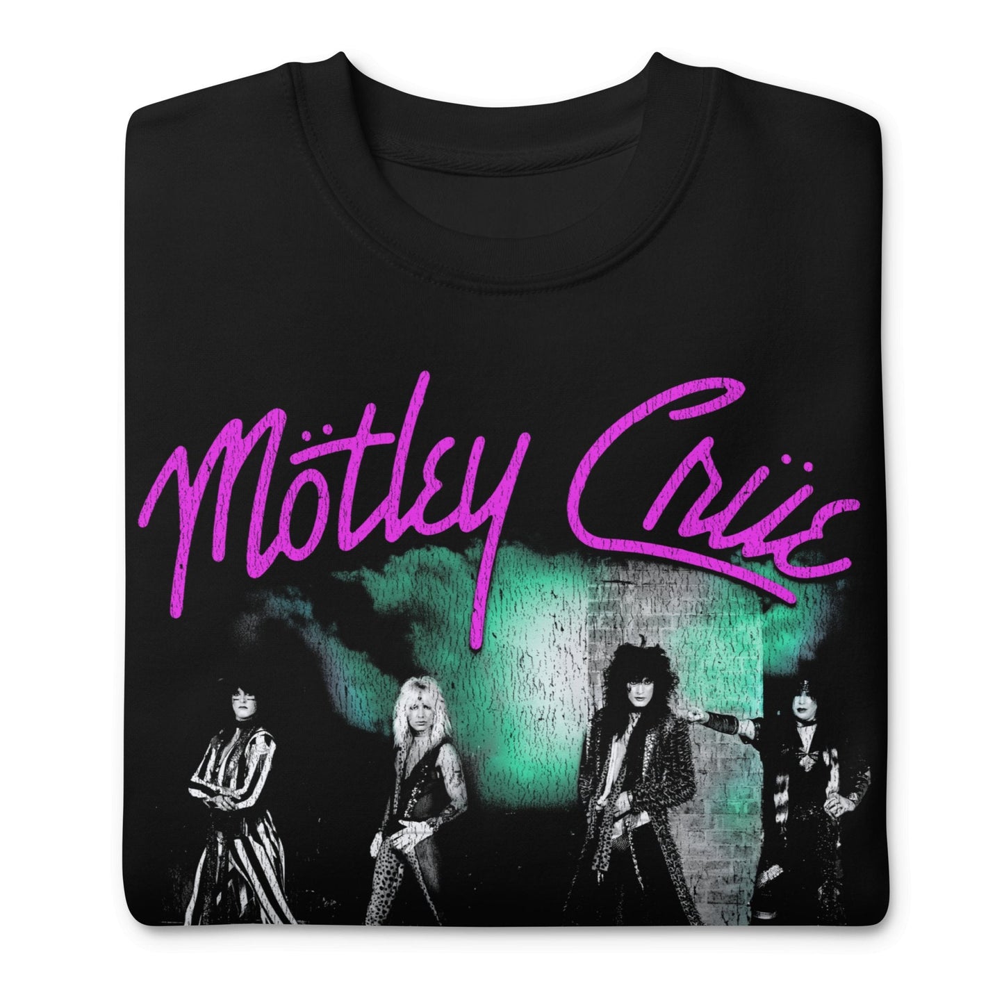 Motley Crue - Pink Girls Jumbo Print Crewneck Sweatshirt