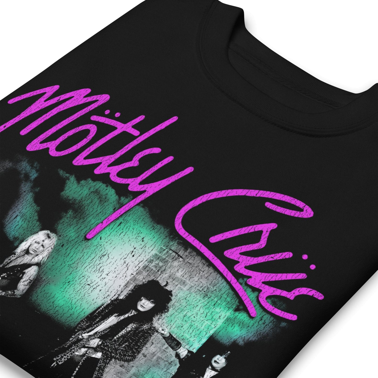Motley Crue - Pink Girls Jumbo Print Crewneck Sweatshirt