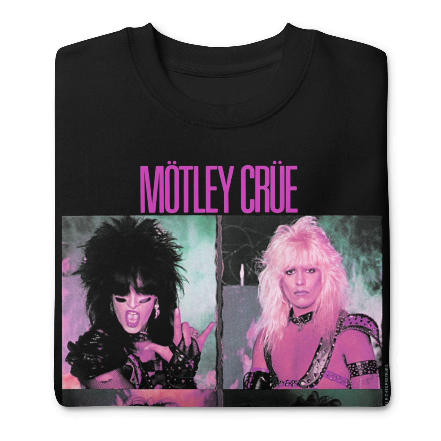 Motley Crue - Pink Shout Jumbo Print Crewneck Sweatshirt