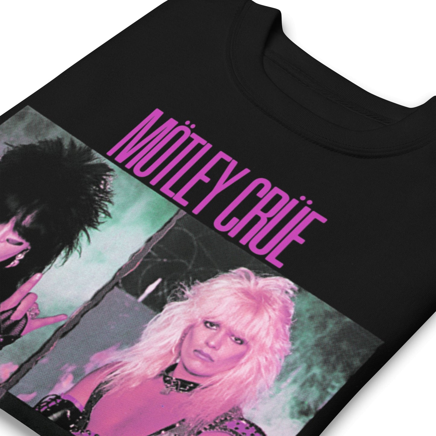 Motley Crue - Pink Shout Jumbo Print Crewneck Sweatshirt