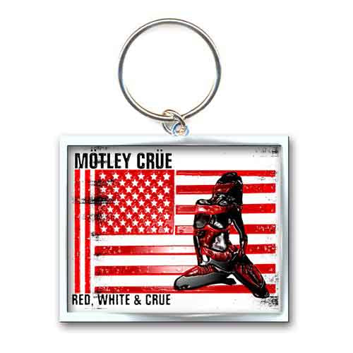 Motley Crue Red, White & Crue Keychain