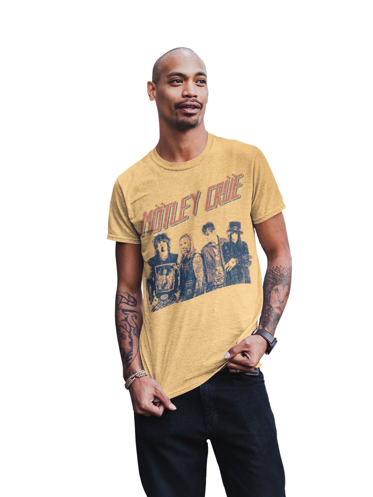 Motley Crue - Retro Boomin Jumbo Print T Shirt