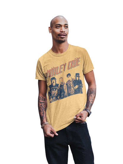 Motley Crue - Retro Boomin Jumbo Print T Shirt