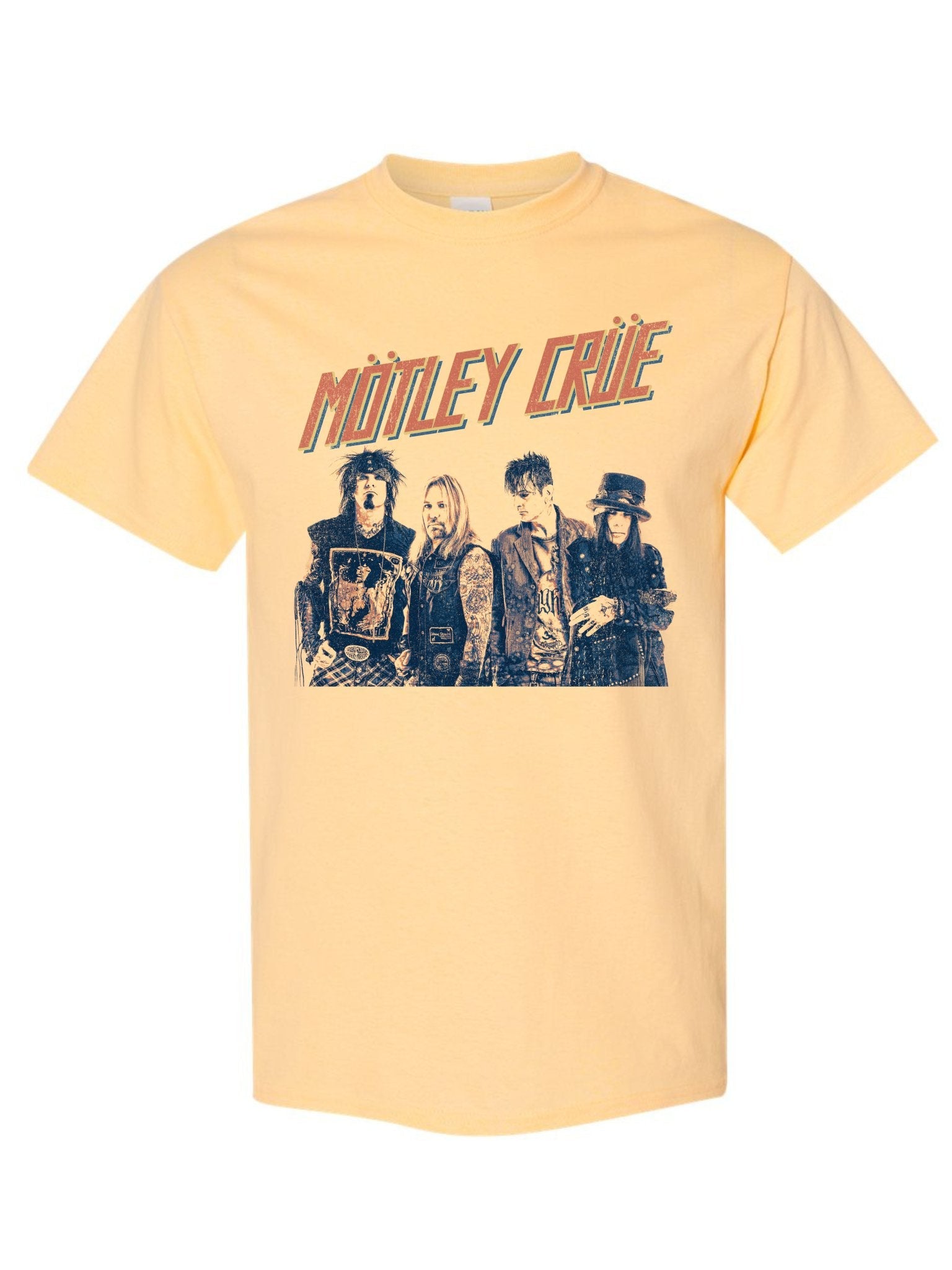 Motley Crue - Retro Boomin Jumbo Print T Shirt