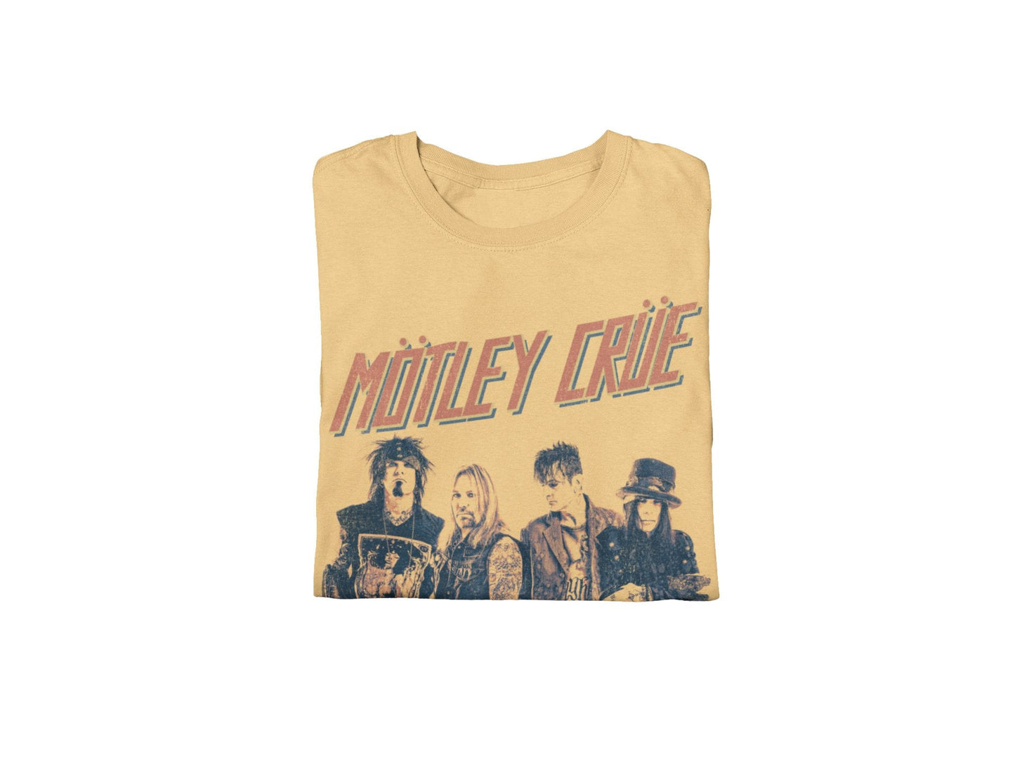 Motley Crue - Retro Boomin Jumbo Print T Shirt