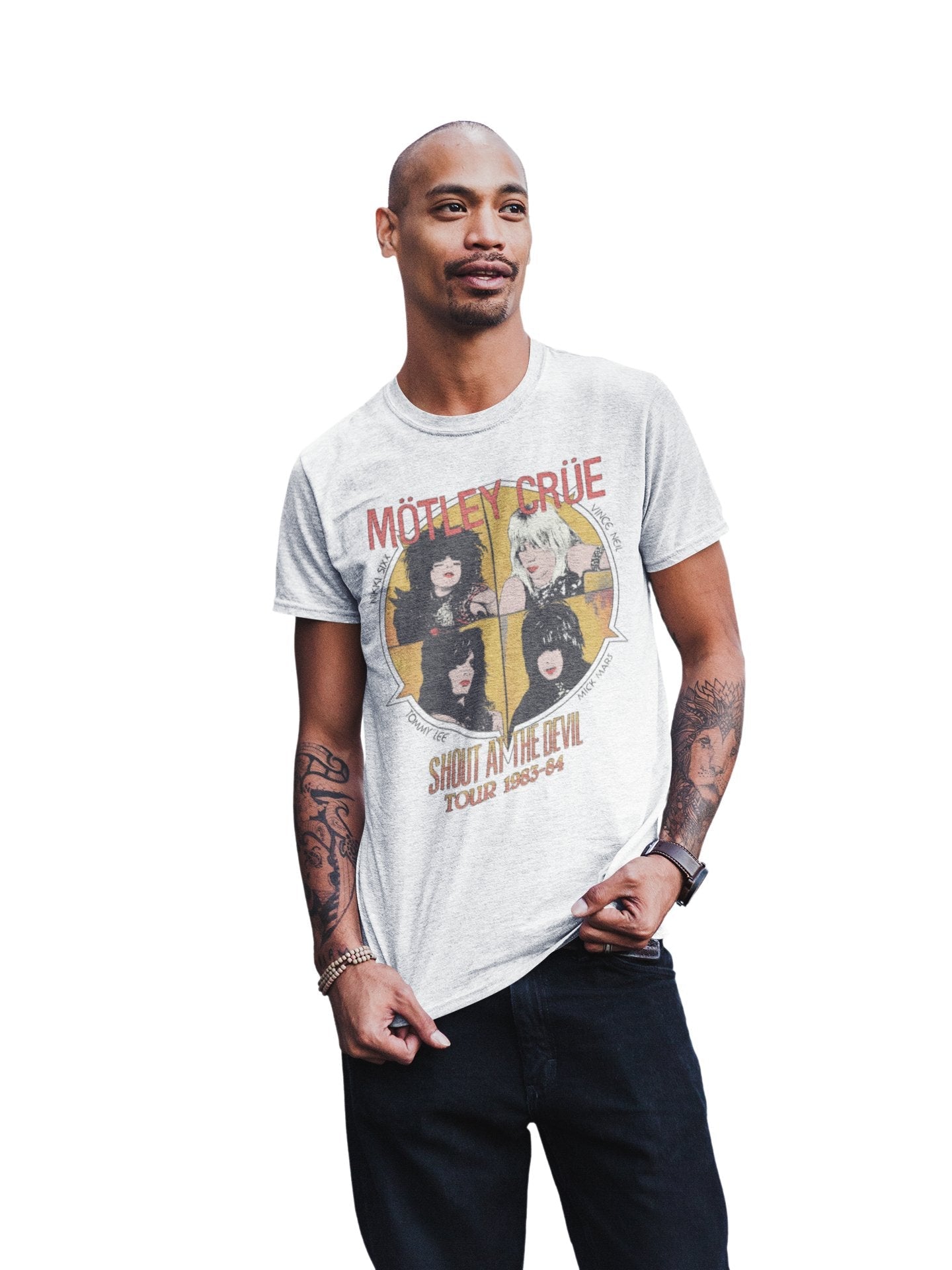 Motley Crue - Shout 83/84 Tour Jumbo Print T Shirt