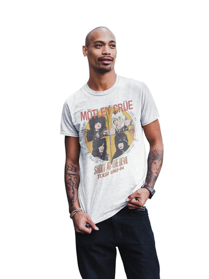 Motley Crue - Shout 83/84 Tour Jumbo Print T Shirt
