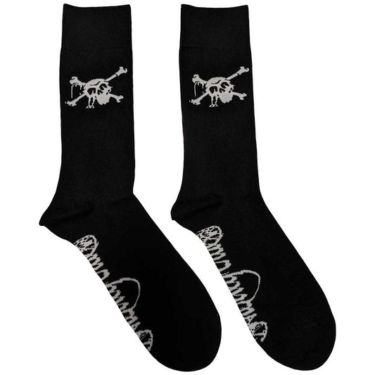 Motley Crue Skull Socks Black