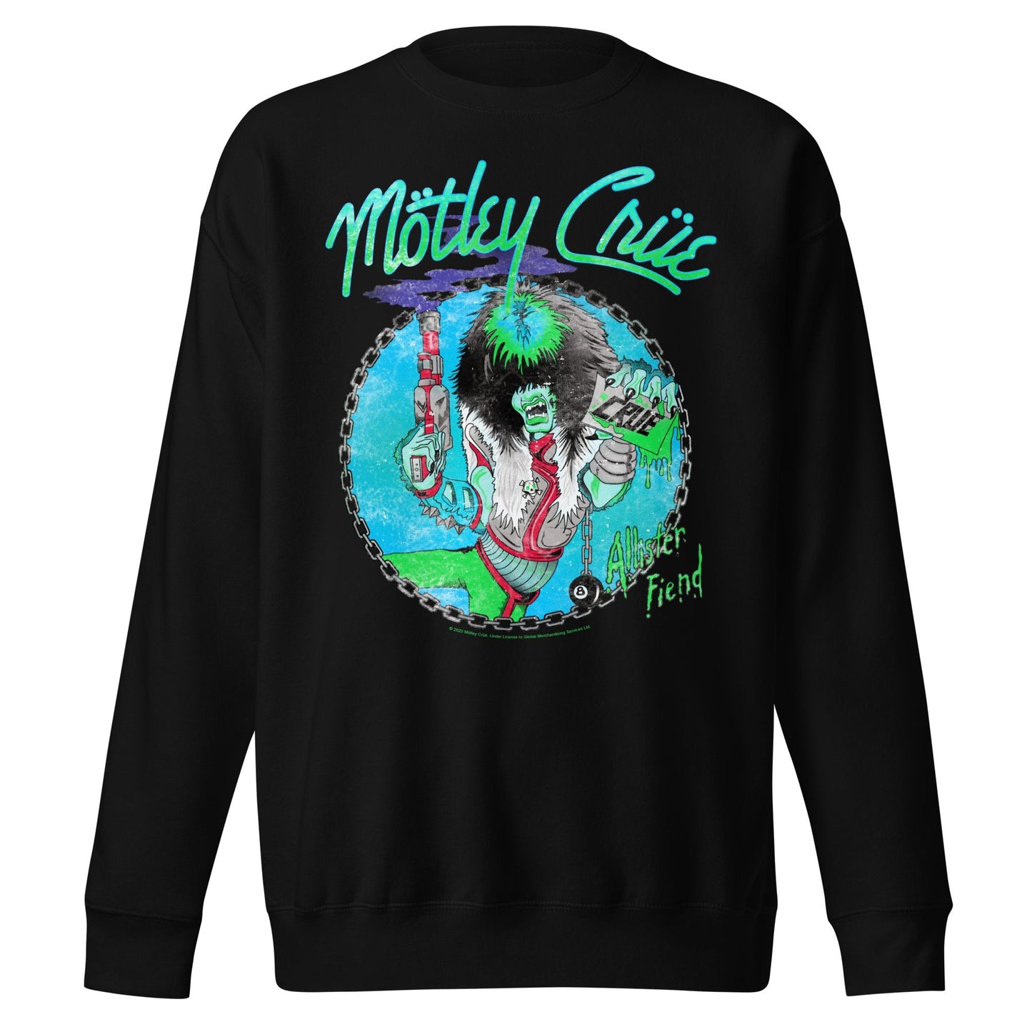 Motley Crue - Turquoise Allister Jumbo Print Sweatshirt