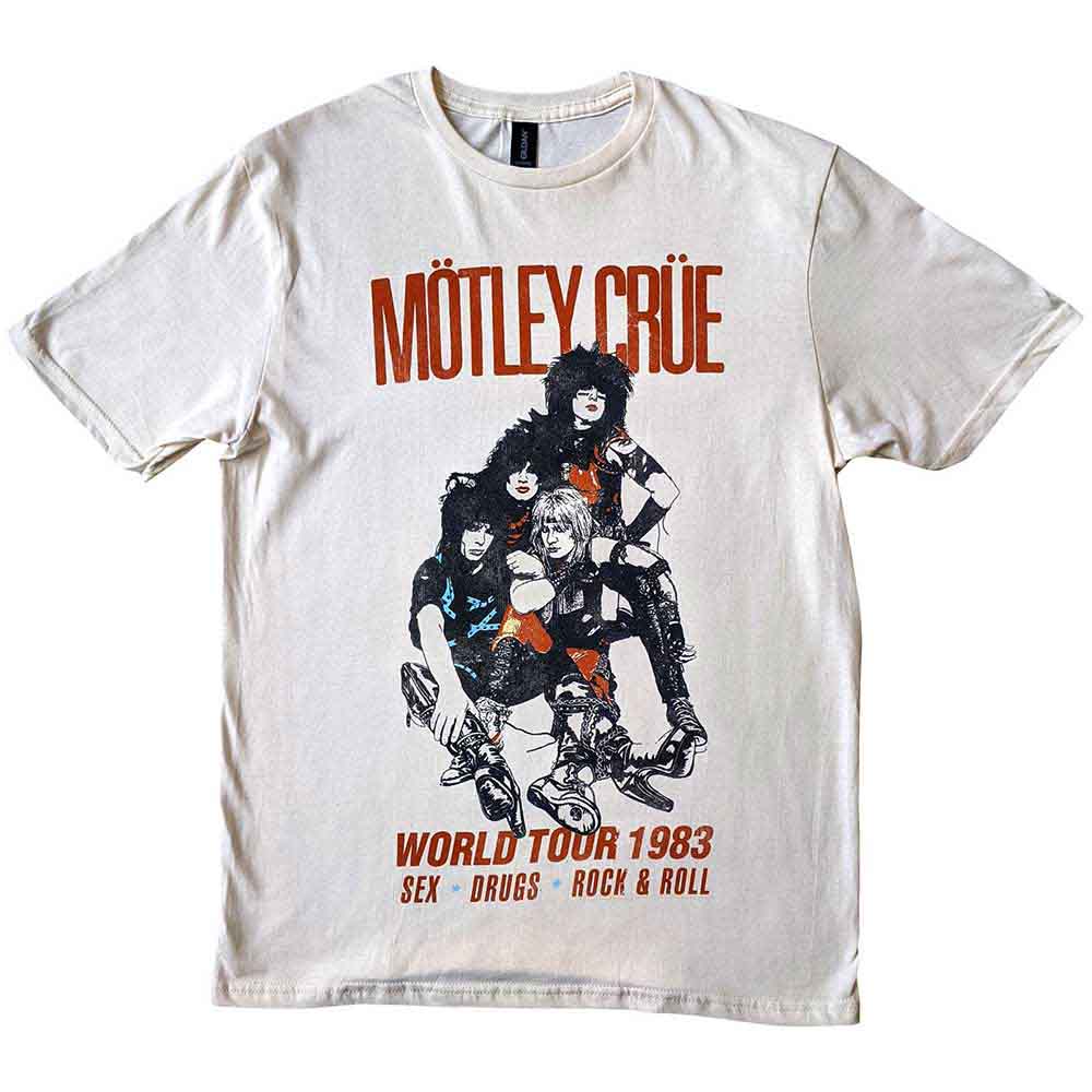 Motley Crue World Tour Vintage Mens T Shirt