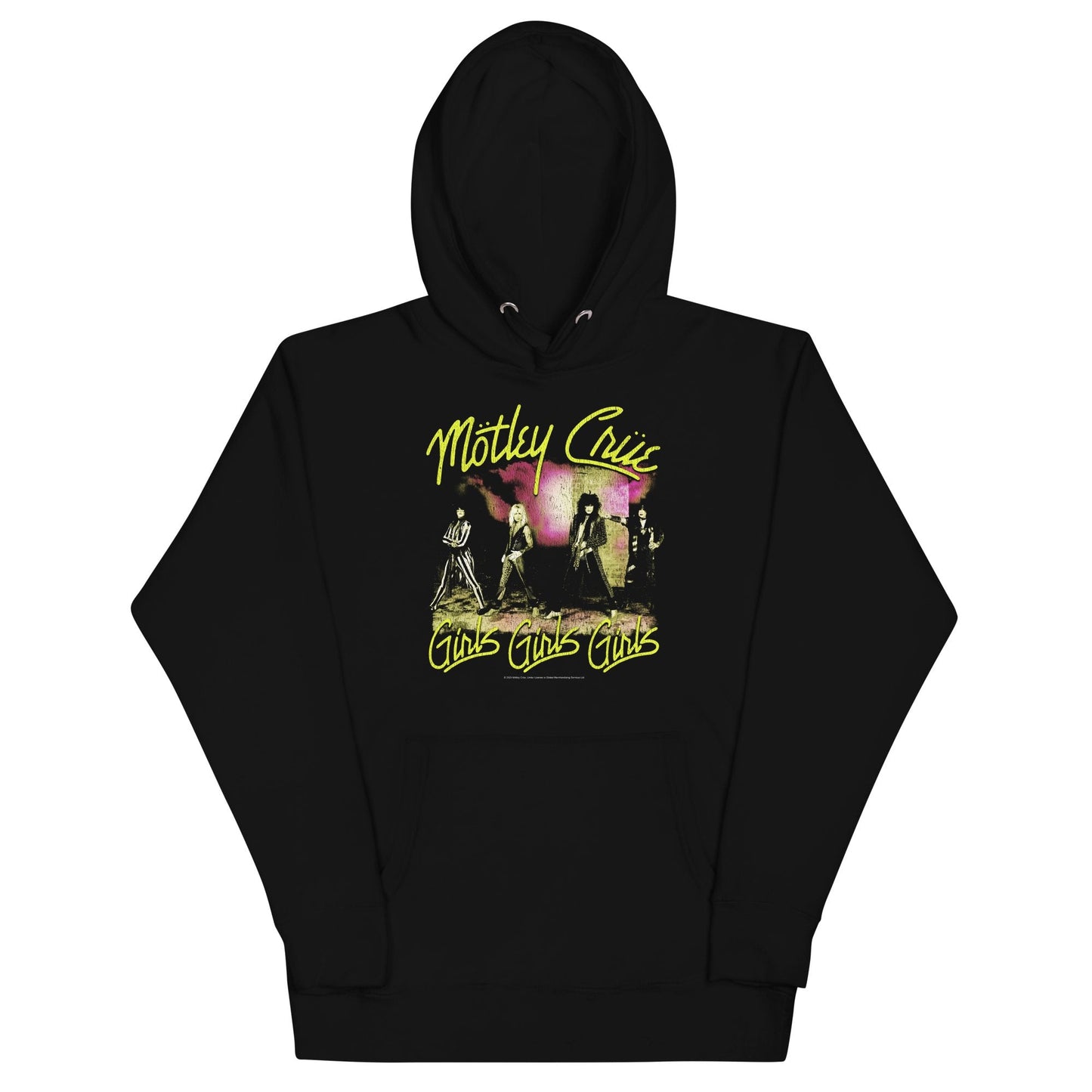 Motley Crue - Yellow Girls Classic Hoodie