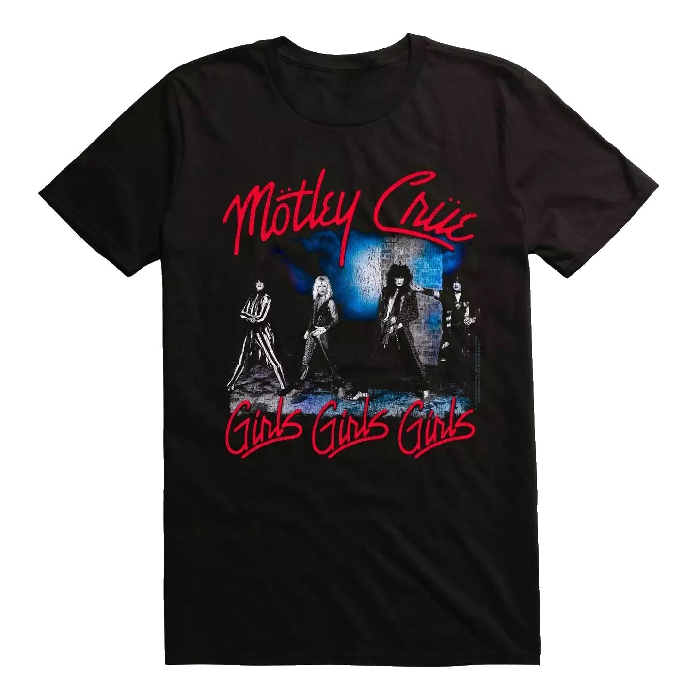 Motley Crue Girls Girls Girls Mens T Shirt Black