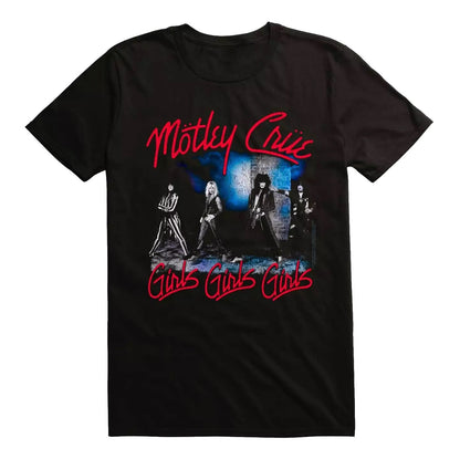 Motley Crue Girls Girls Girls Mens T Shirt Black