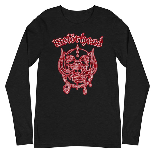 Motorhead - Neon Red Warpig Long Sleeve Shirt