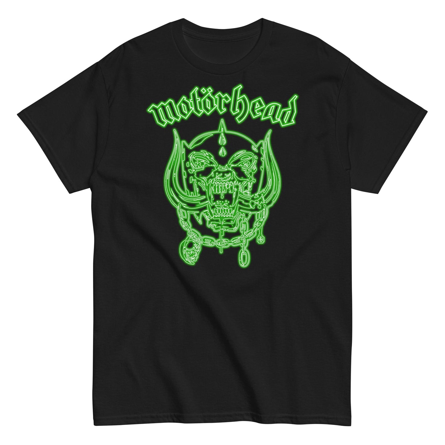 Motorhead - Neon Green Warpig T Shirt