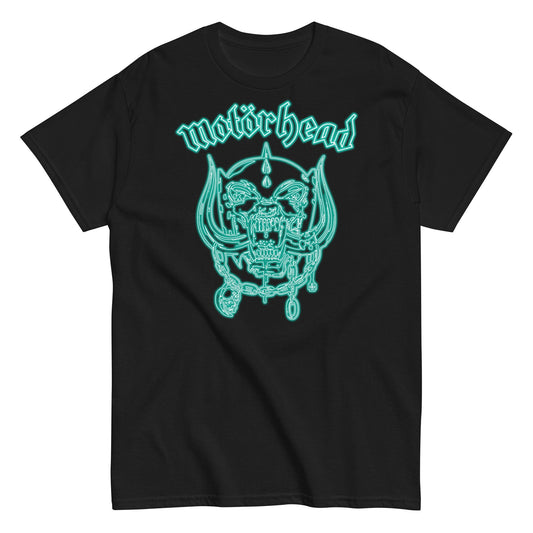 Motorhead - Neon Teal Warpig T Shirt