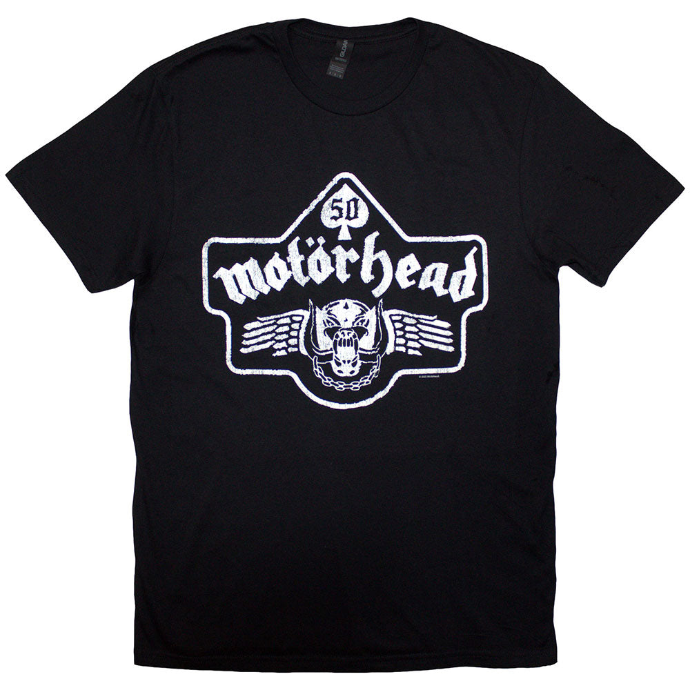 Motörhead 50 Years Ace Wings Emblem Mens T Shirt