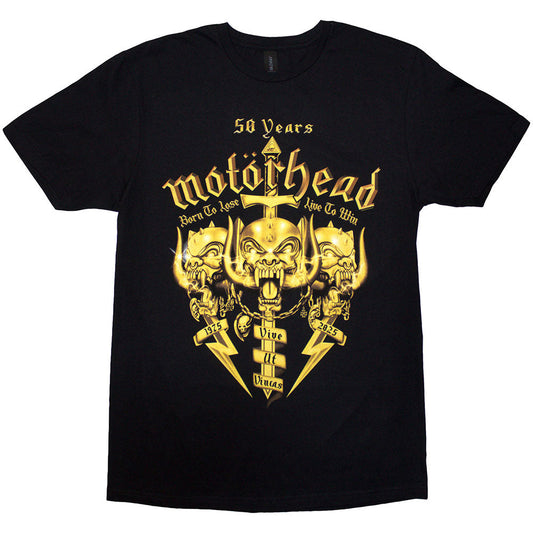 Motörhead 50 Years Swords & Warpig Mens T Shirt