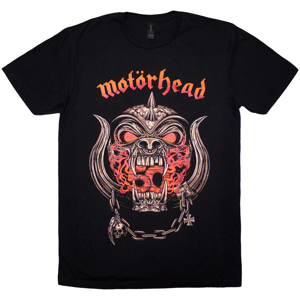 Motörhead 50 Years Warpig Red Gradient Mens T Shirt