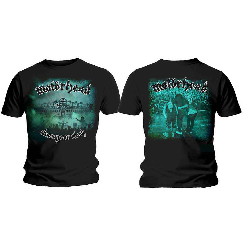 Motörhead Clean Your Clock Green Mens T Shirt