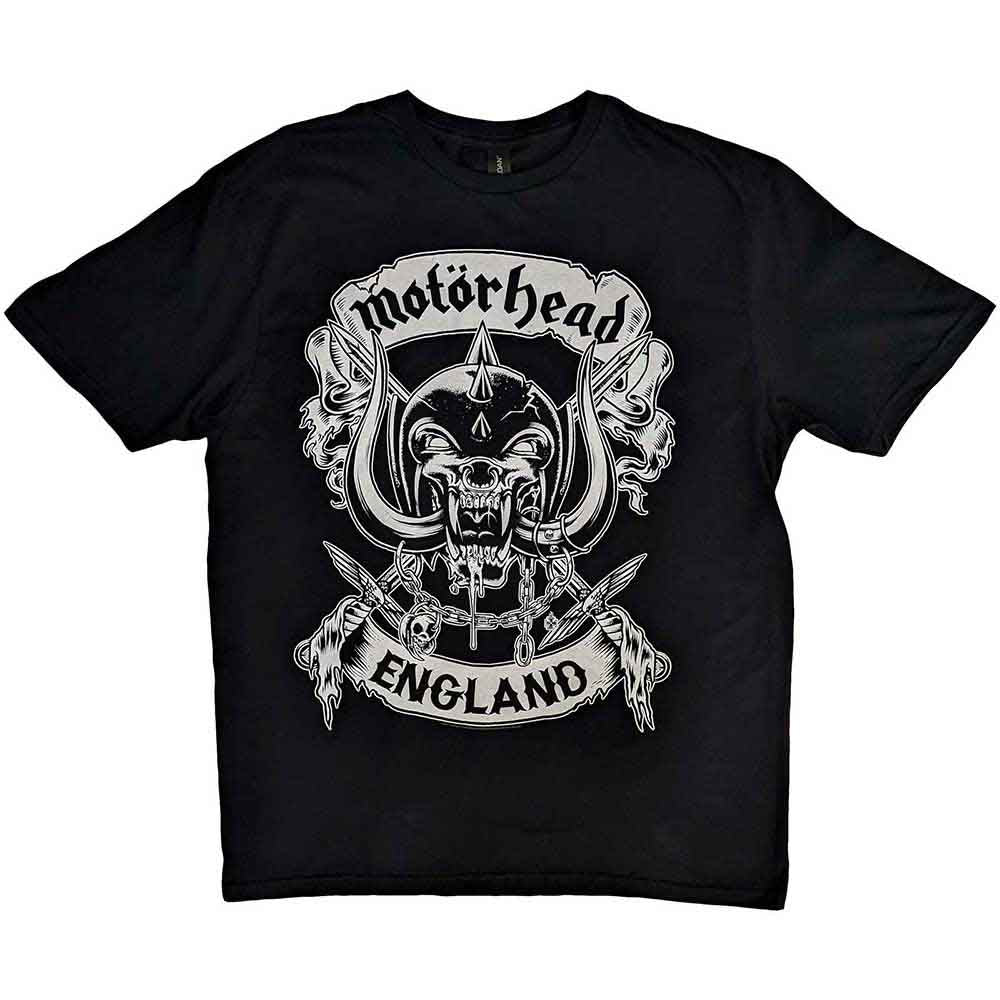 Motörhead Crossed Swords England Crest Mens T Shirt