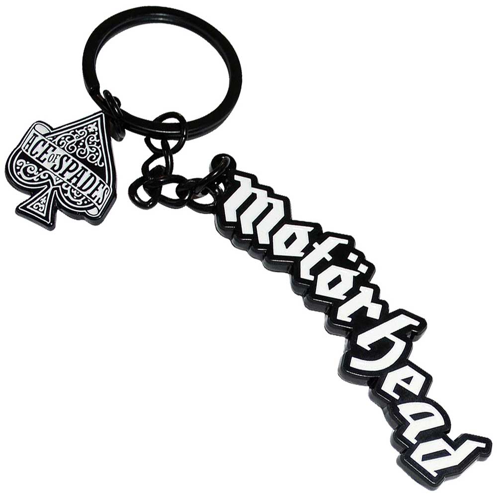 Motorhead Logo Ace Of Spades Charm Keychain