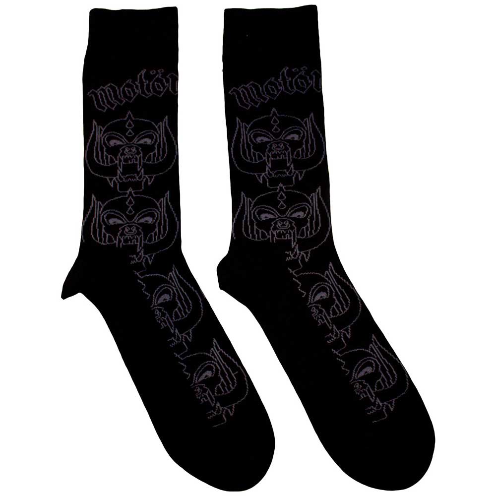 Motörhead Warpig Outlines Socks Black