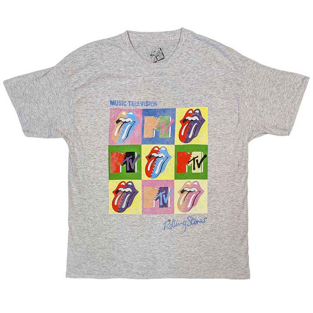 MTV Rolling Stones Warhol Squares Mens T Shirt
