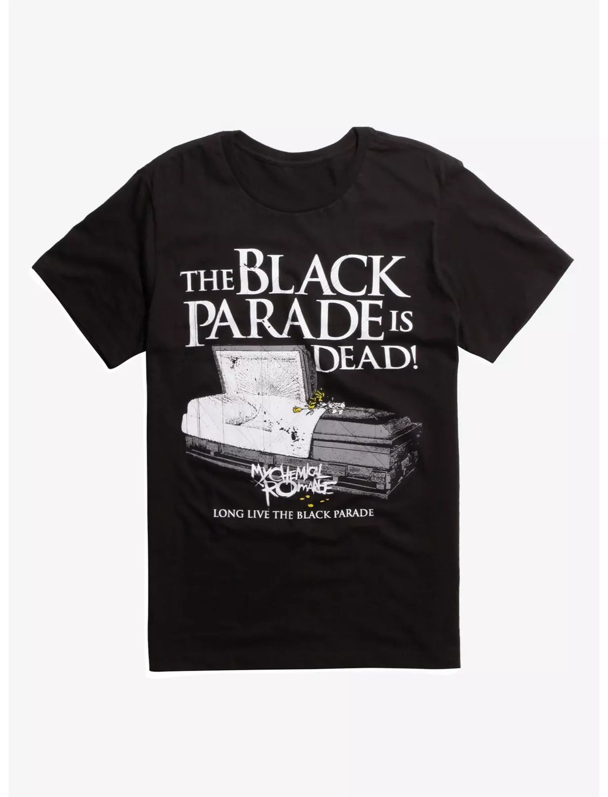 My Chemical Romance Farewell Coffin The Black Parade is Dead Official Mens T Shirt Black