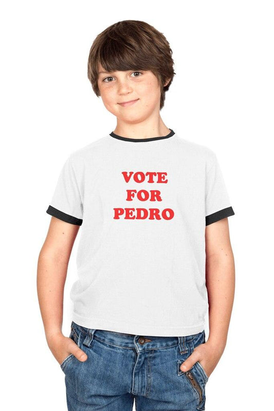 Napoleon Dynamite Vote For Pedro Youth T Shirt White