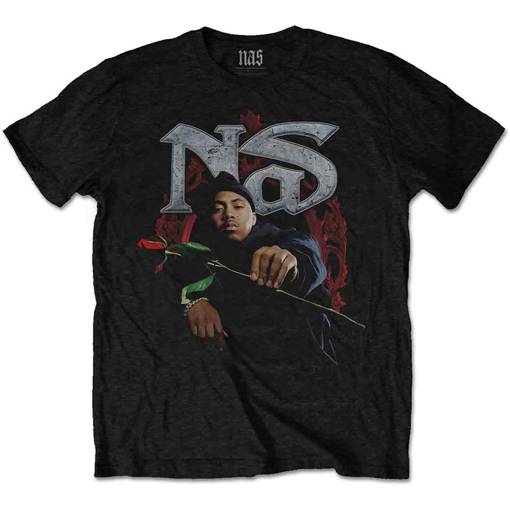 Nas Red Rose Mens T Shirt