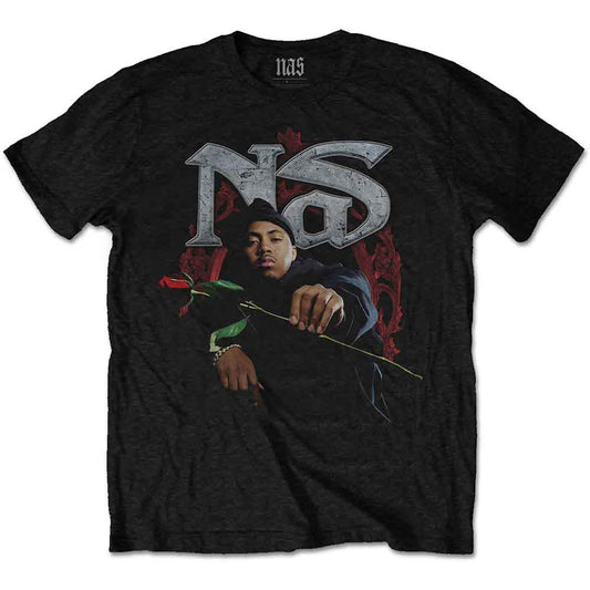 Nas Red Rose Mens T Shirt