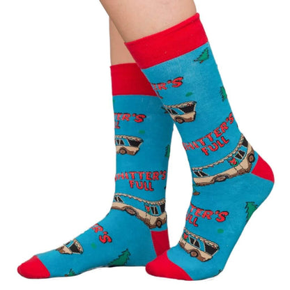 National Lampoon's Vacation Bathroom's All Full Ugly Christmas Socks