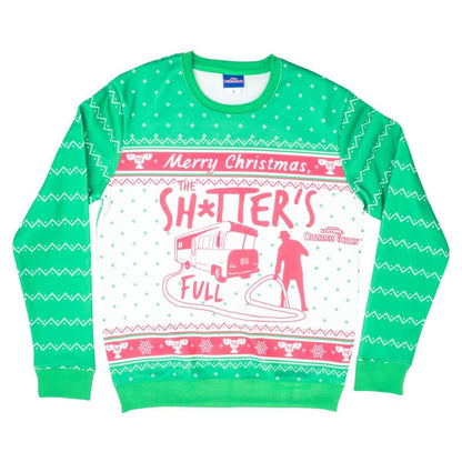 National Lampoons Christmas Vacation Bathroom's All Full Full Ugly Christmas Sweater