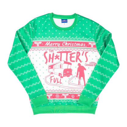 National Lampoons Christmas Vacation Bathroom's All Full Full Ugly Christmas Sweater